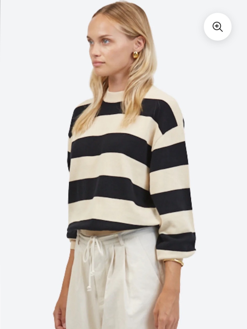 a.Ren Francine Sweater 
Black stripe stripes top NWT